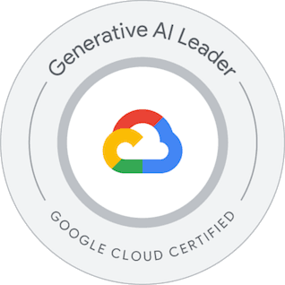 Google Cloud Generative AI Leader certification badge